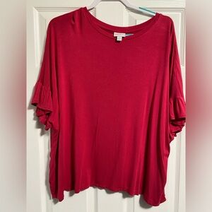 LuLaRoe Dahl Crop Top 2XL pink